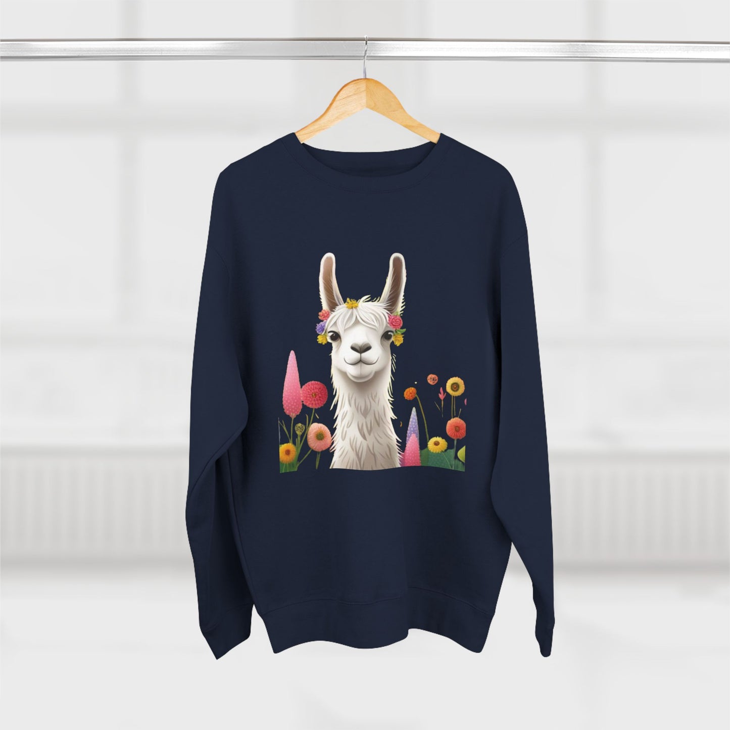 Groovey Bae Llama Unisex Crewneck Sweatshirt – Cozy Style with Playful Charm