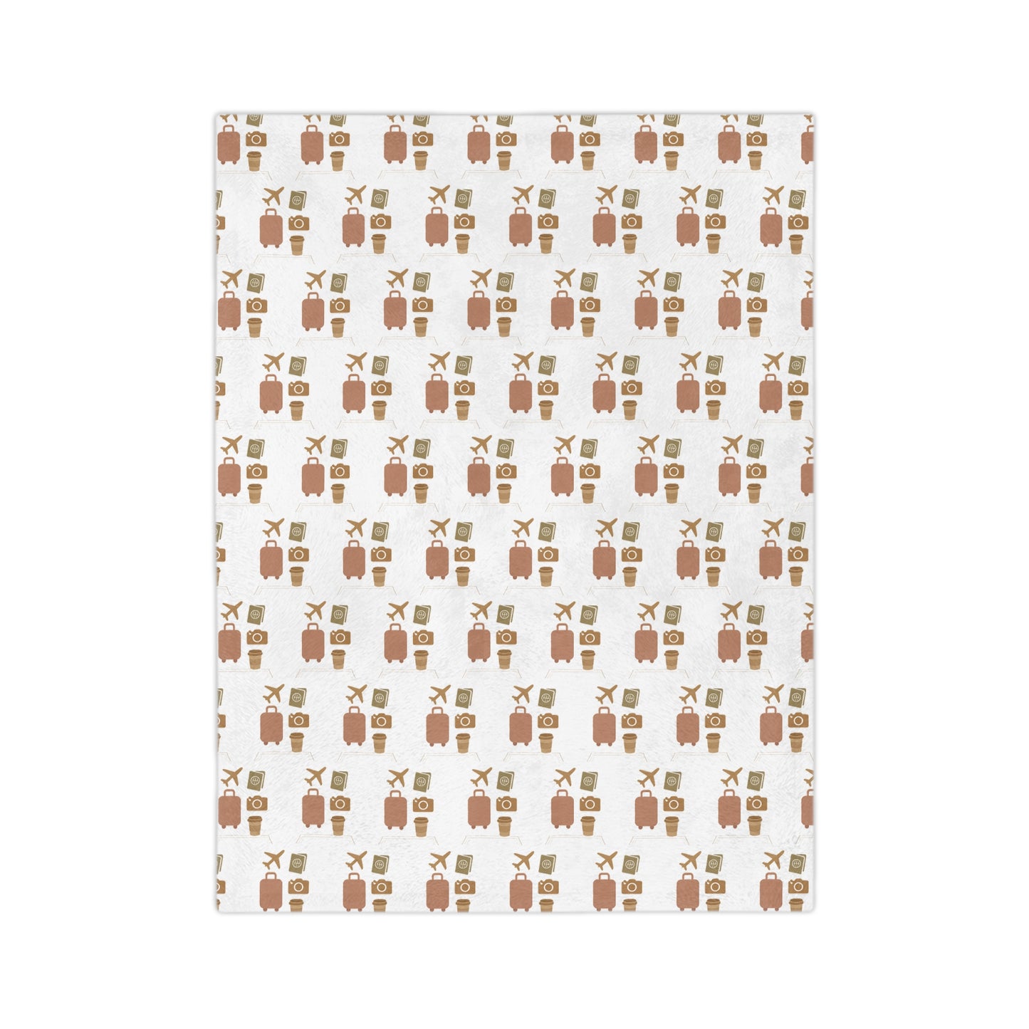 Travel Fun Velveteen Microfiber Blanket – Ultra-Soft Comfort with Wanderlust Style