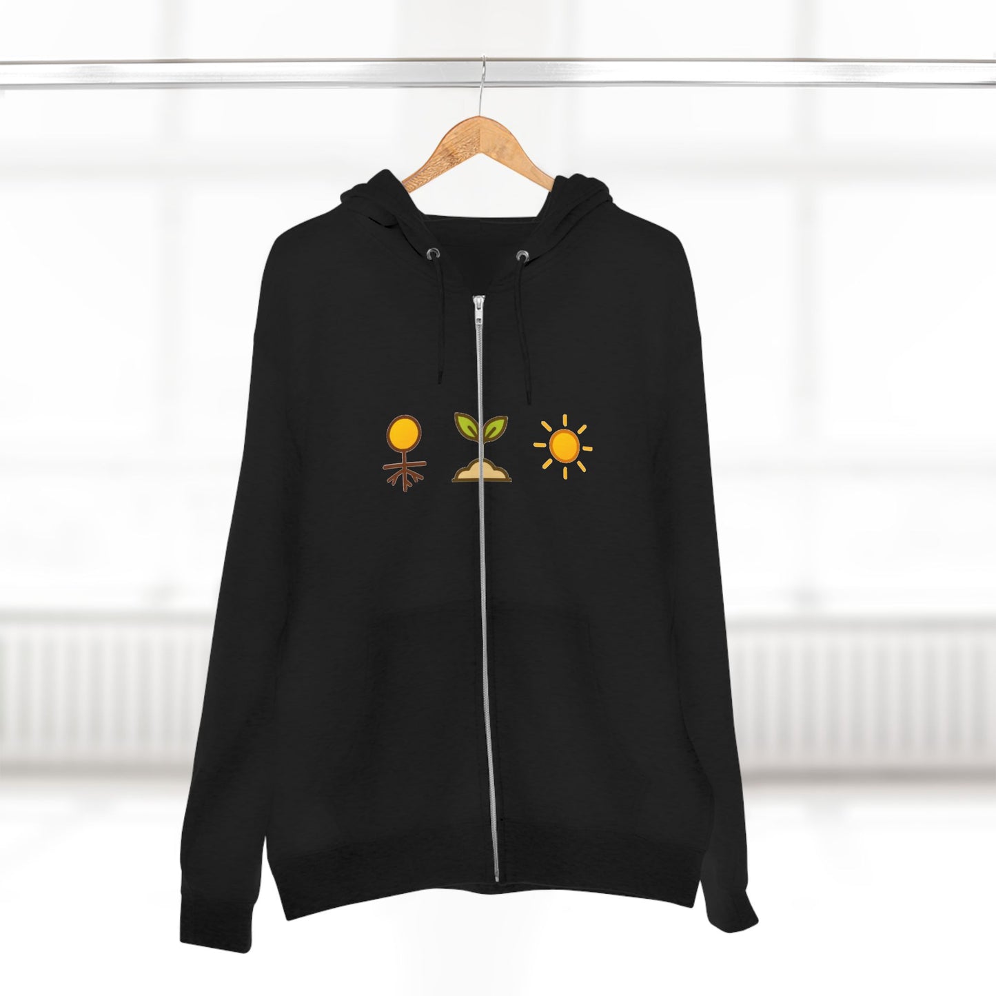 Grownded.Growing.Glowing Zip Hoodie