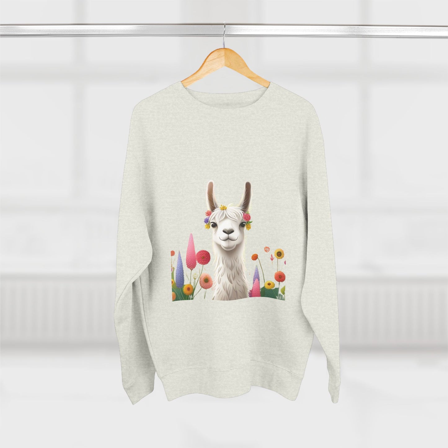 Groovey Bae Llama Unisex Crewneck Sweatshirt – Cozy Style with Playful Charm