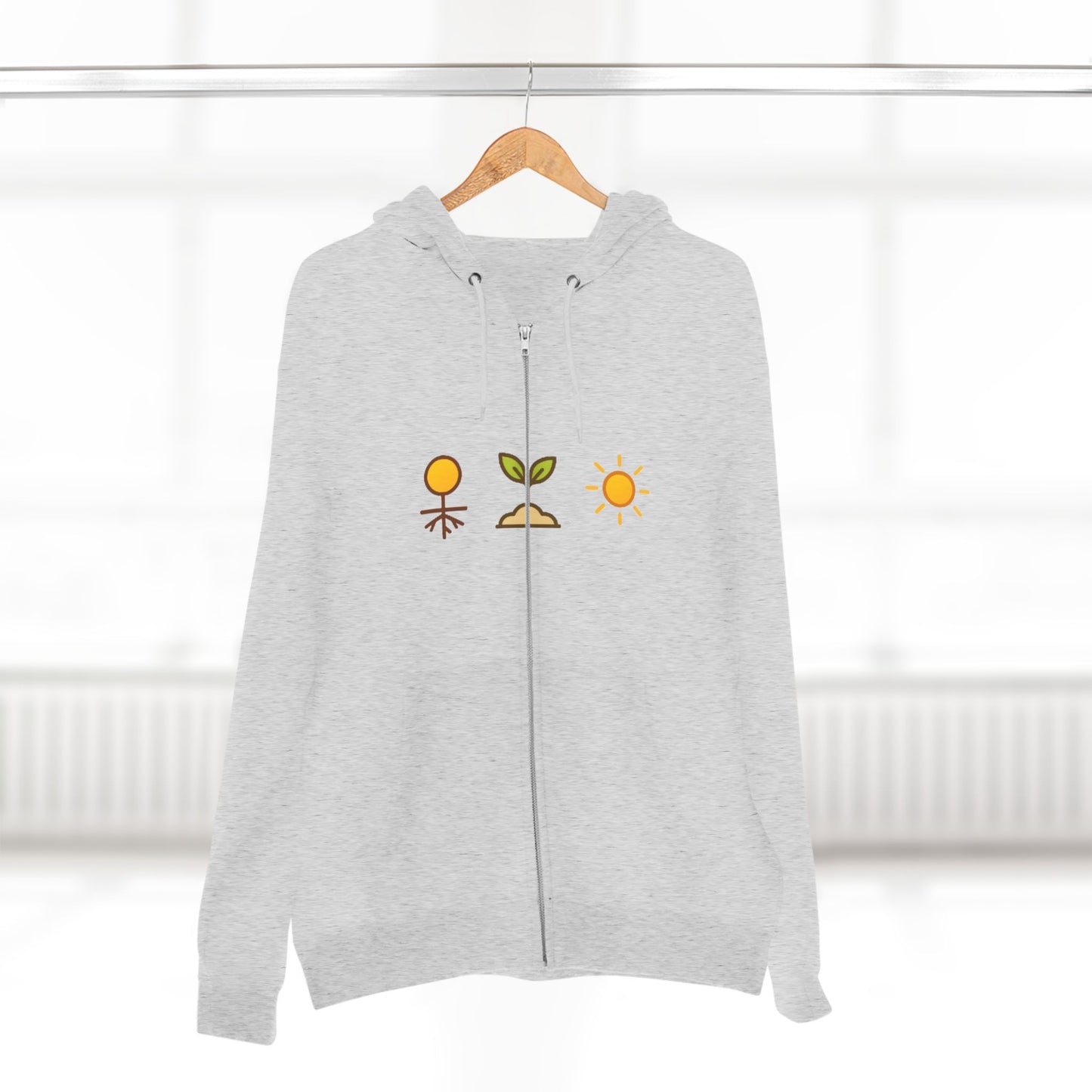 Grownded.Growing.Glowing Zip Hoodie