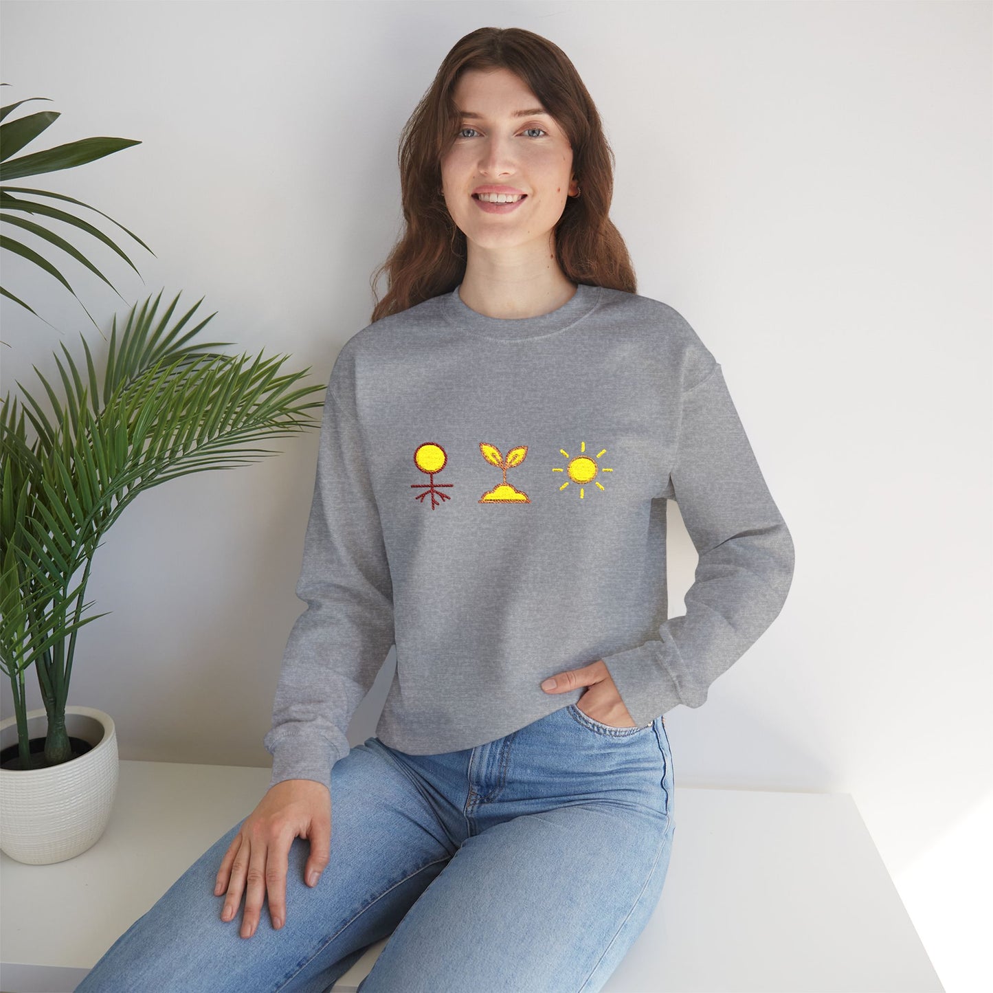 Grounded. Growing. Glowing Crewneck Sweatshirt