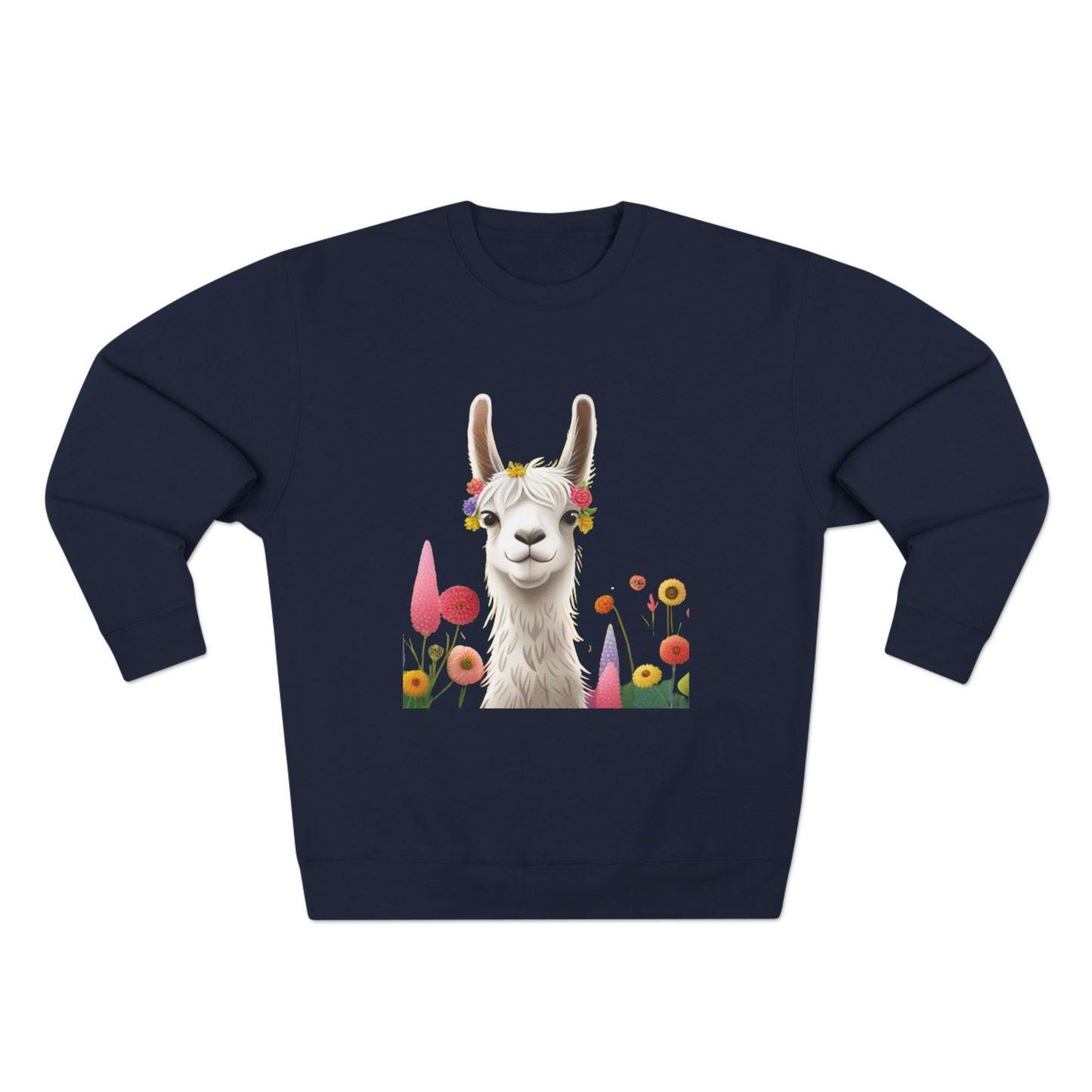 Groovey Bae Llama Unisex Crewneck Sweatshirt – Cozy Style with Playful Charm