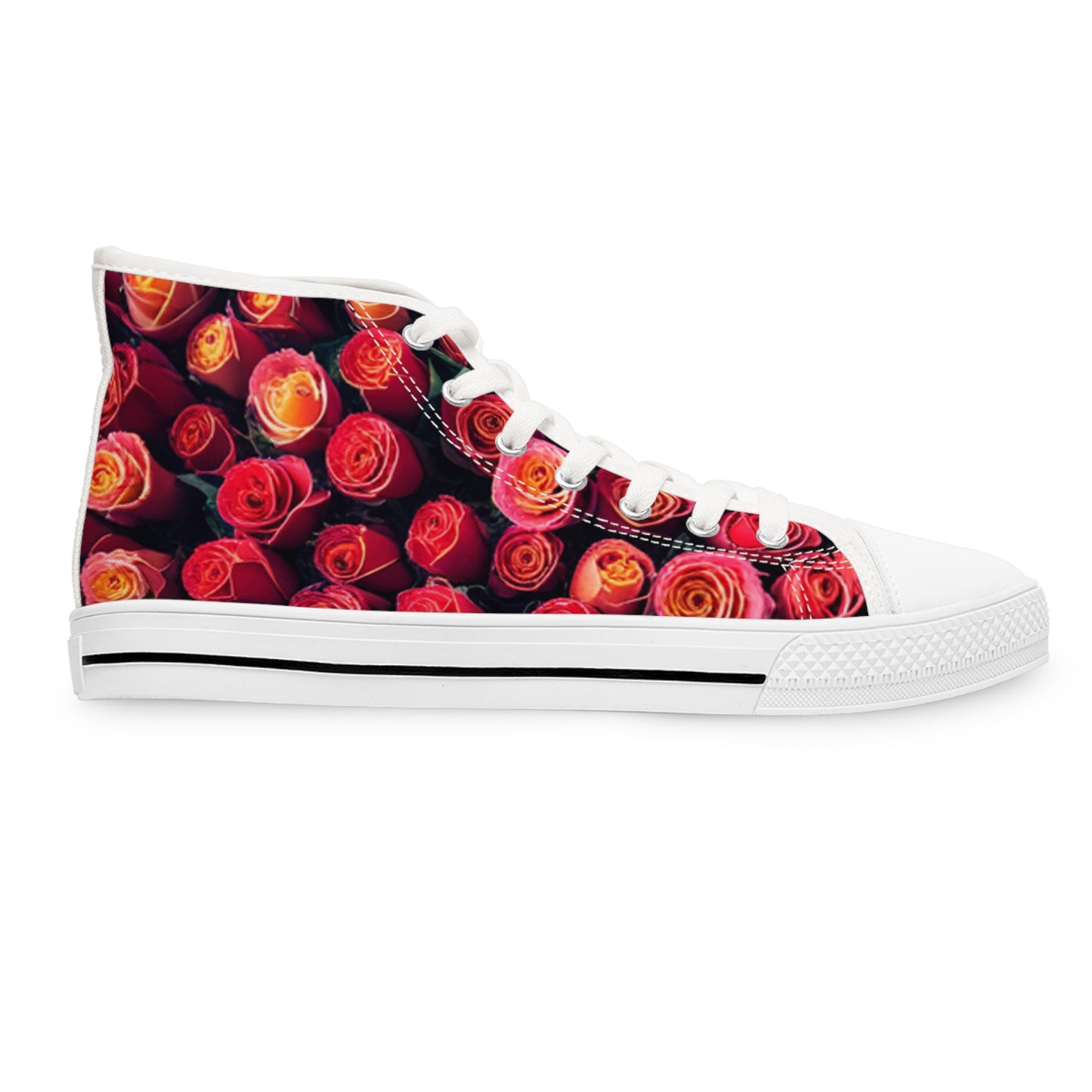 Field of Roses High Tops - Stylish Floral Sneakers for Women