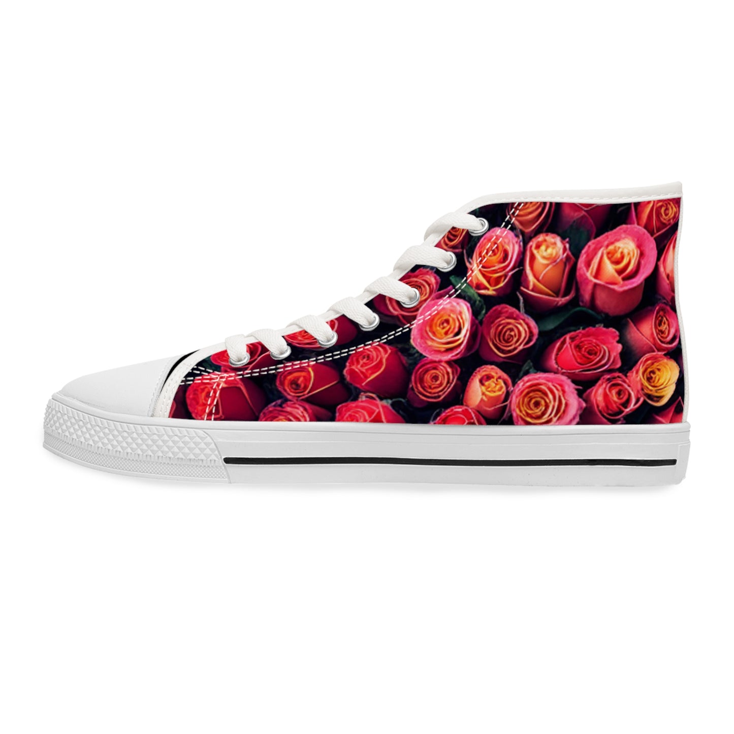 Field of Roses High Tops - Stylish Floral Sneakers for Women