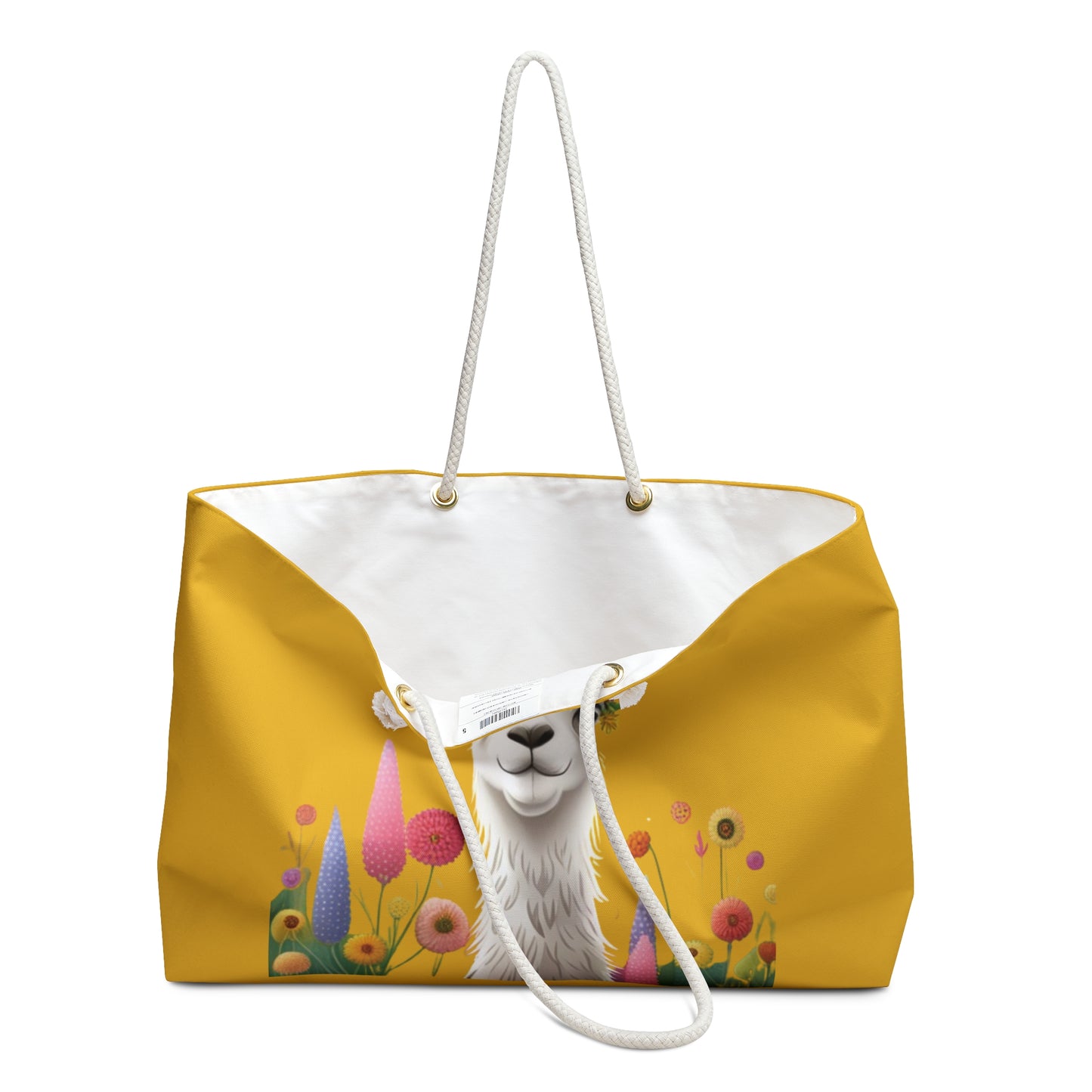 Groovy Bae Llama Weekender Tote Bag – Oversized, Vibrant & Adventure-Ready