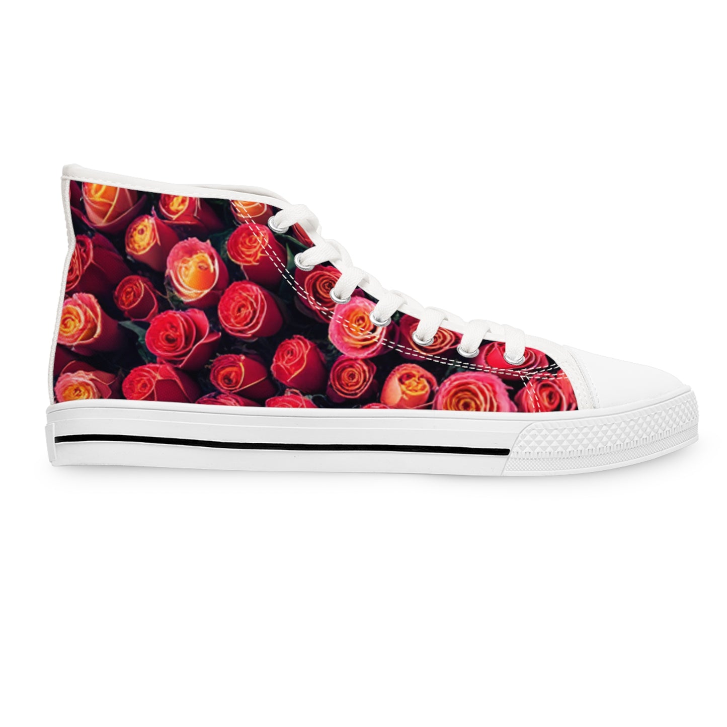 Field of Roses High Tops - Stylish Floral Sneakers for Women