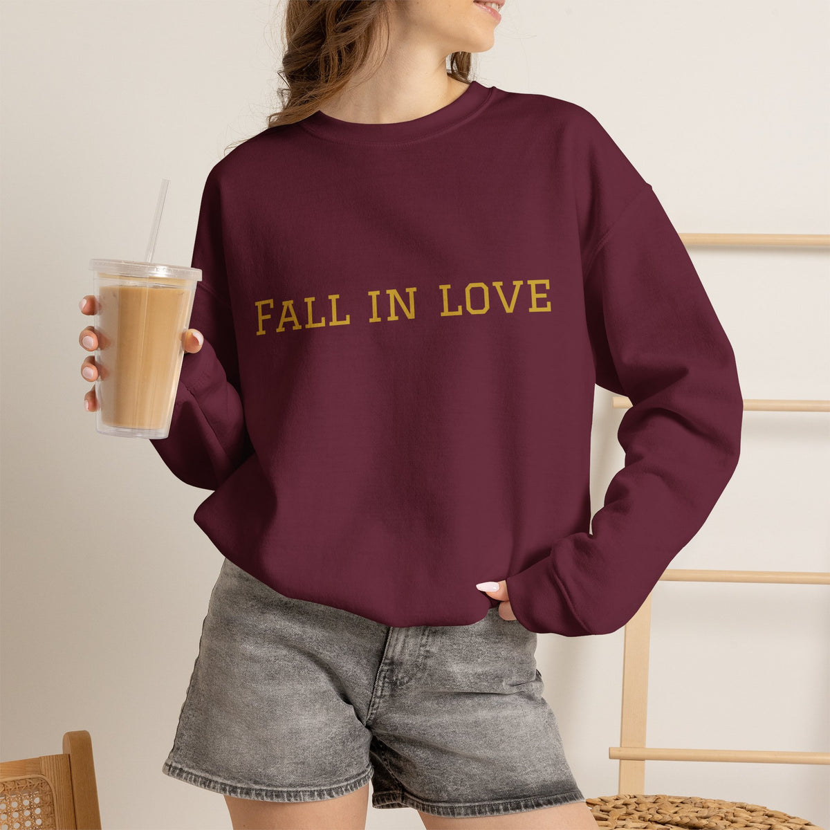 Fall in Love Again & Again – Birds Crewneck Sweatshirt