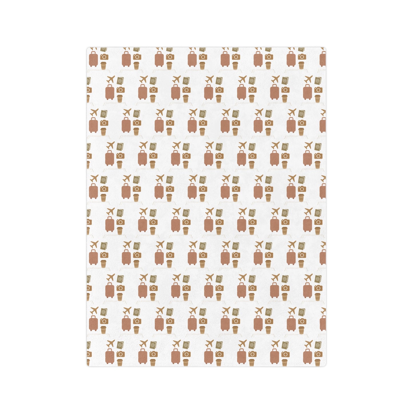 Travel Fun Velveteen Microfiber Blanket – Ultra-Soft Comfort with Wanderlust Style