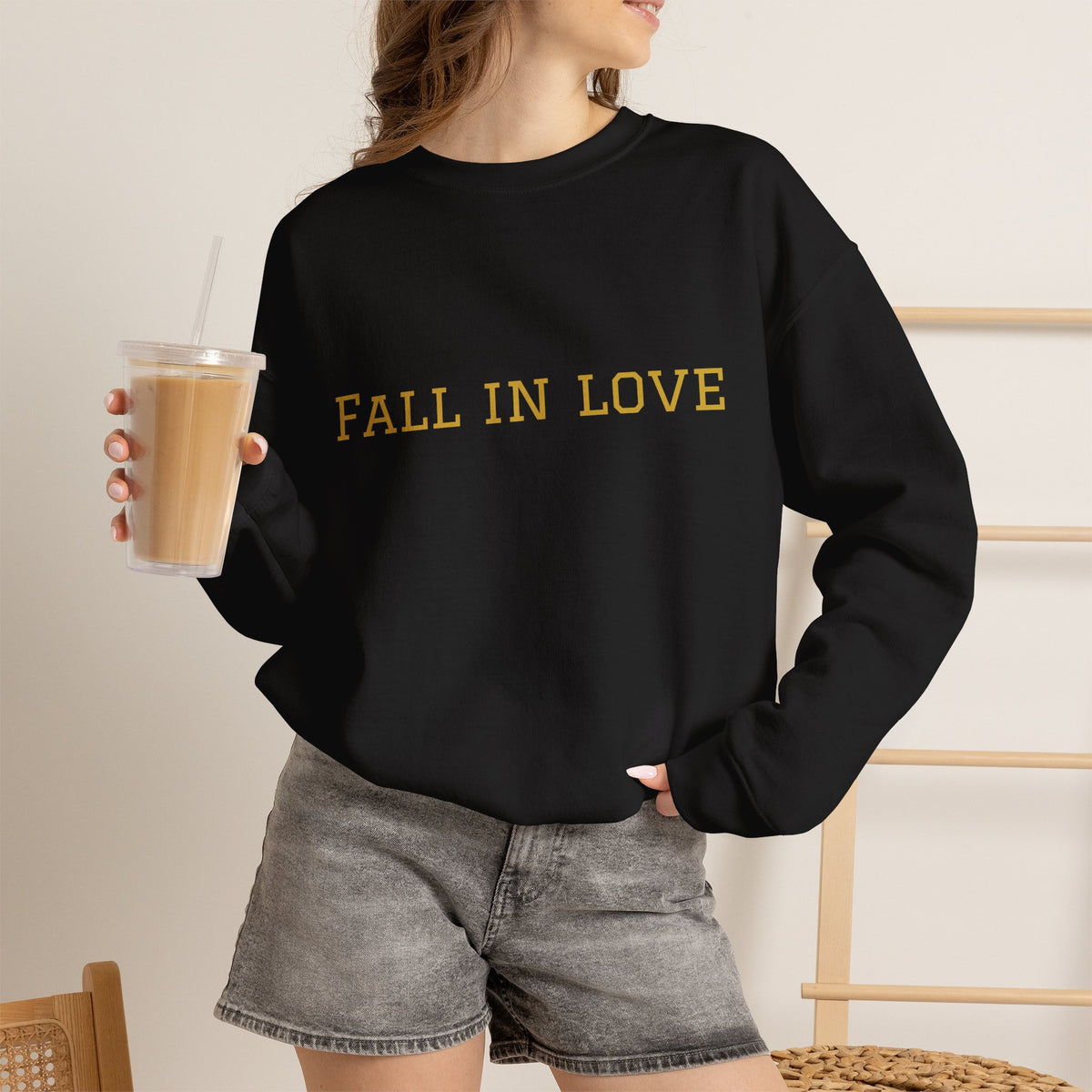 Fall in Love Again & Again – Birds Crewneck Sweatshirt