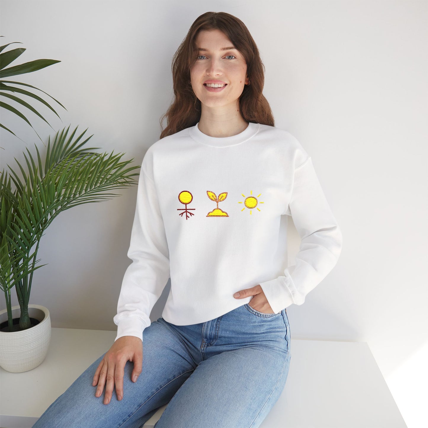 Grounded. Growing. Glowing Crewneck Sweatshirt