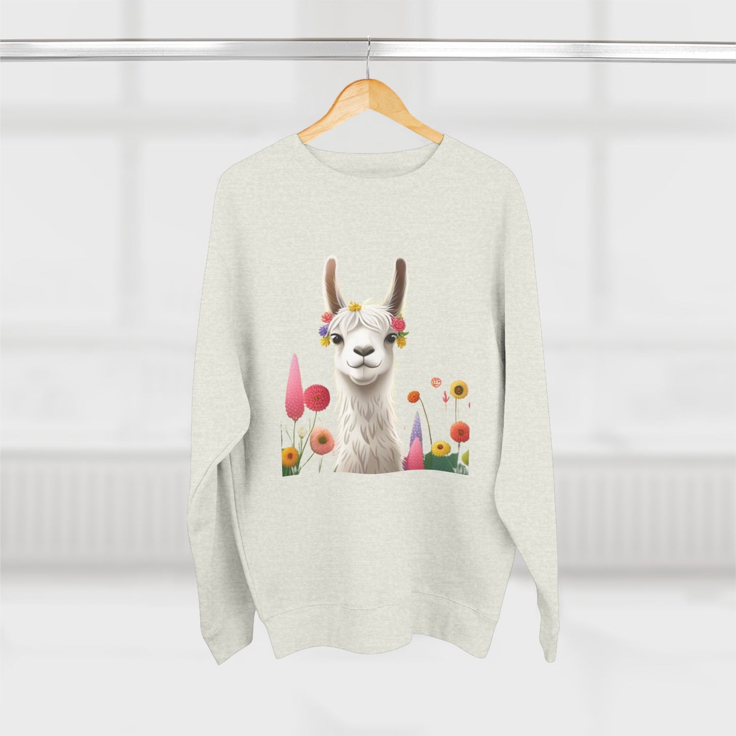 Groovey Bae Llama Unisex Crewneck Sweatshirt – Cozy Style with Playful Charm
