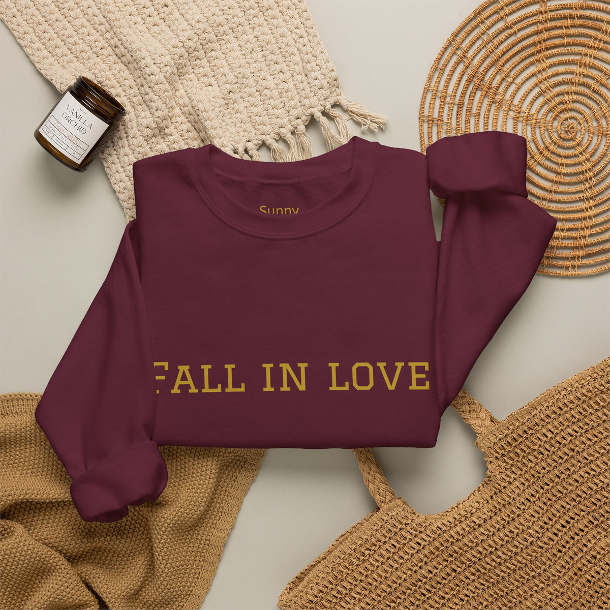 Fall in Love Again & Again – Birds Crewneck Sweatshirt