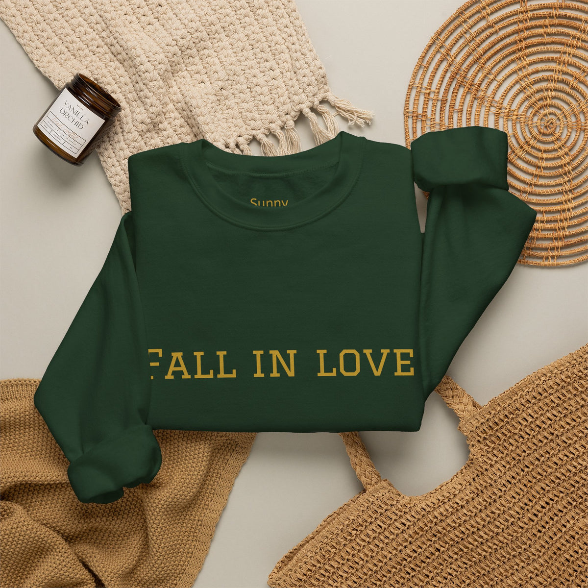 Fall in Love Again & Again – Birds Crewneck Sweatshirt