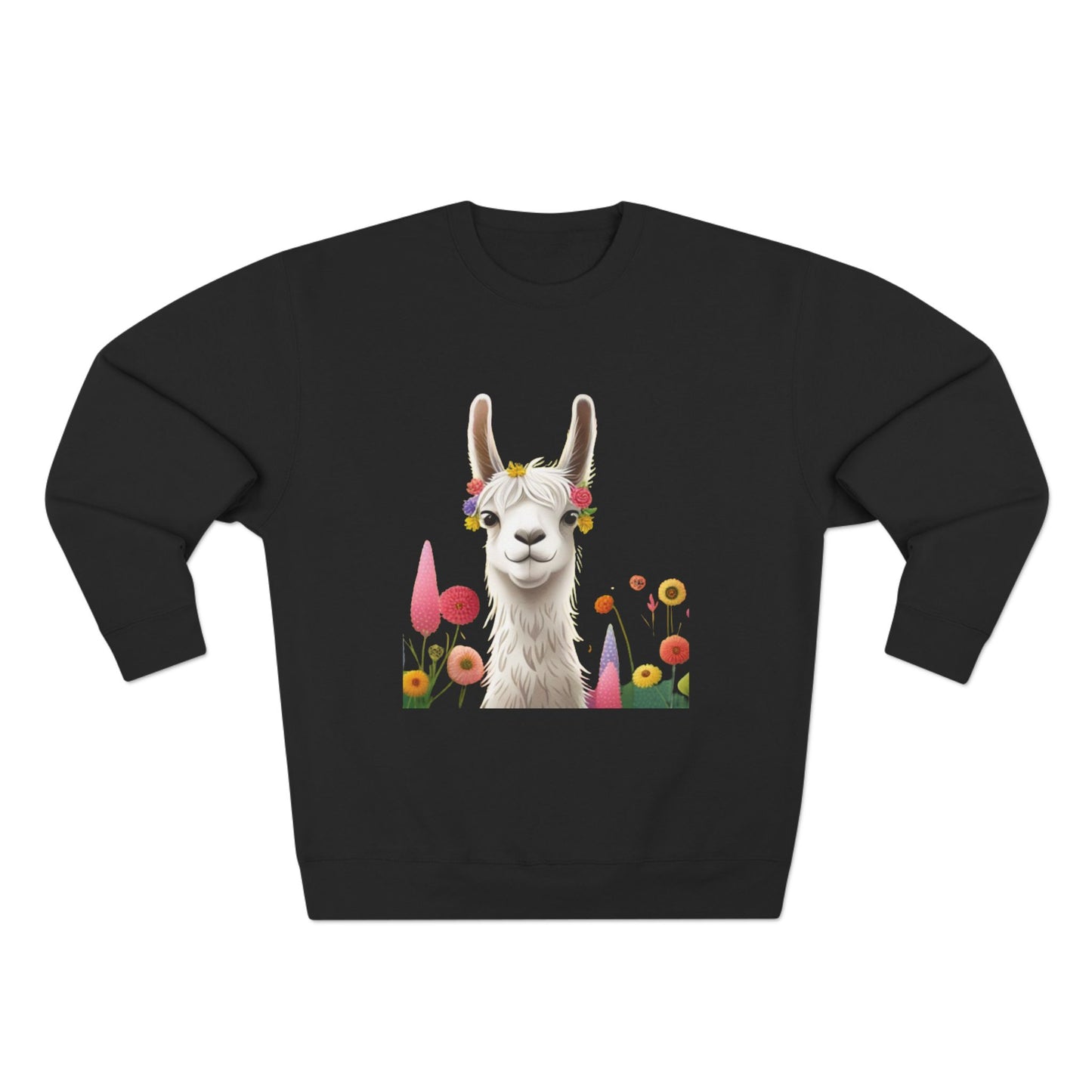 Groovey Bae Llama Unisex Crewneck Sweatshirt – Cozy Style with Playful Charm
