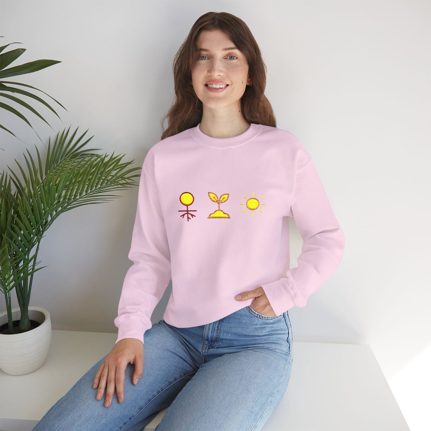 Grounded. Growing. Glowing Crewneck Sweatshirt
