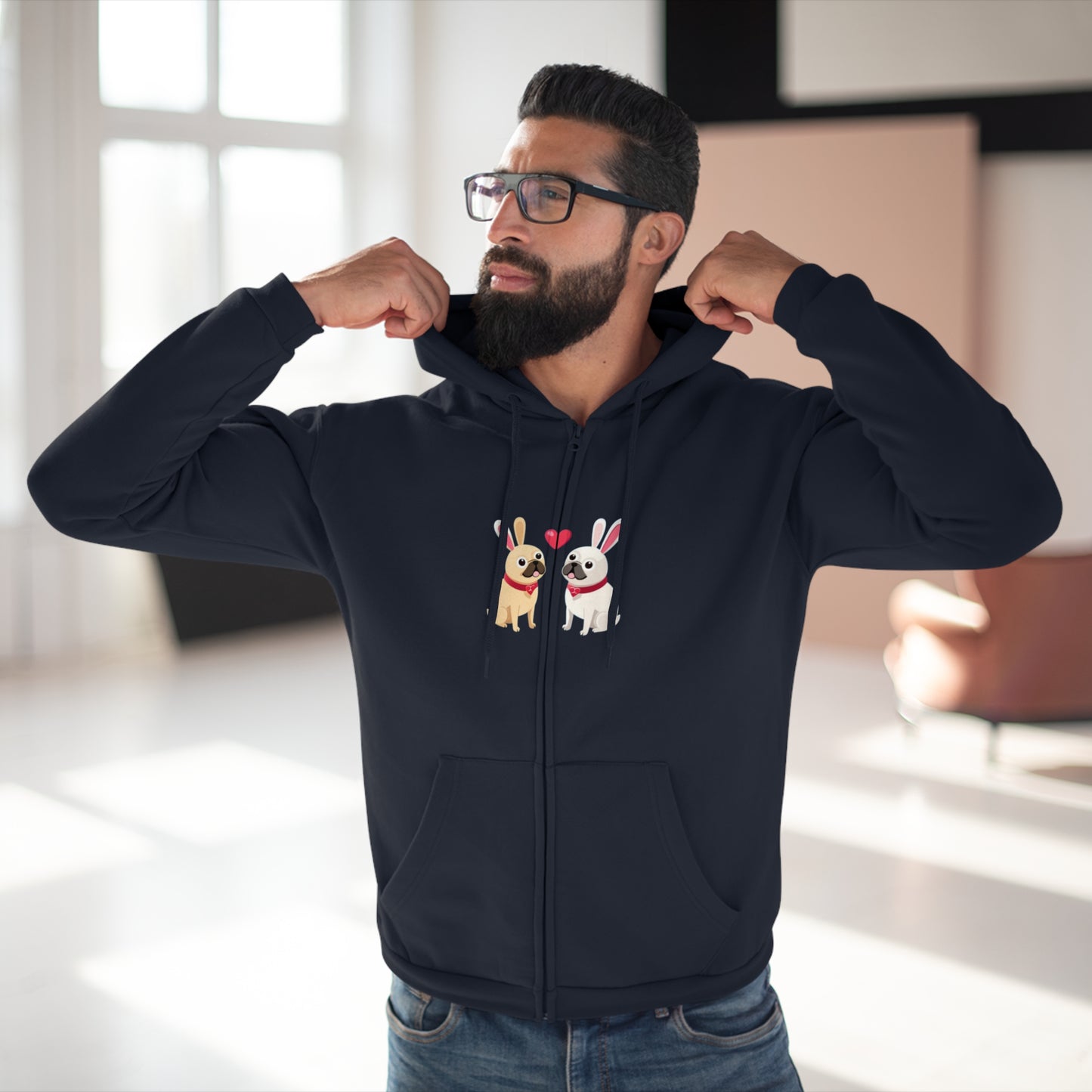 Pug Love Hoodie Sweatshirt