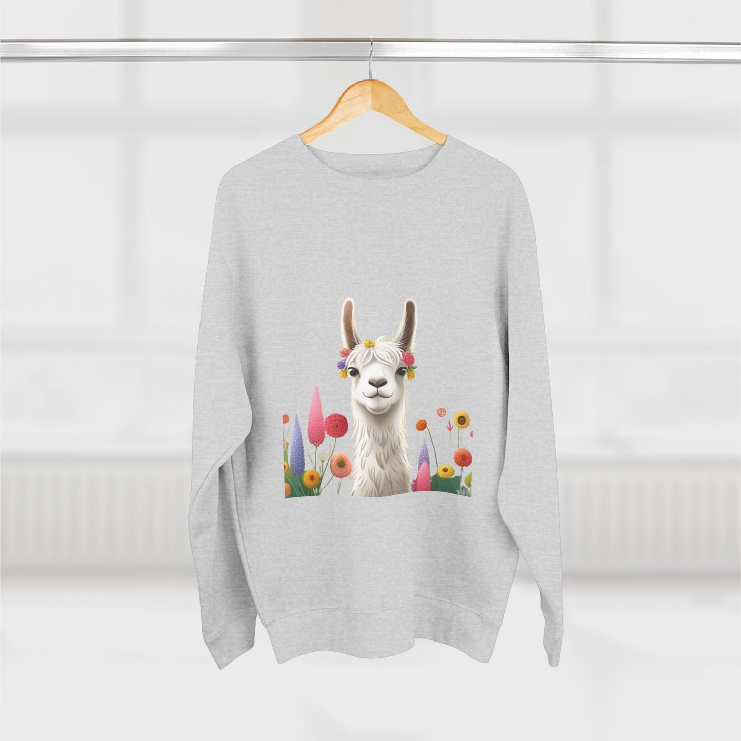 Groovey Bae Llama Unisex Crewneck Sweatshirt – Cozy Style with Playful Charm