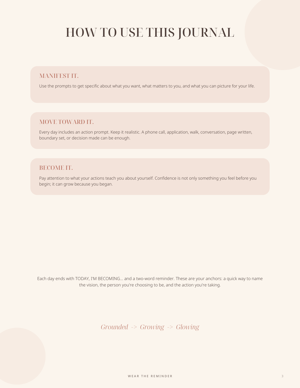 The Life You’re Building digital journal preview page 3